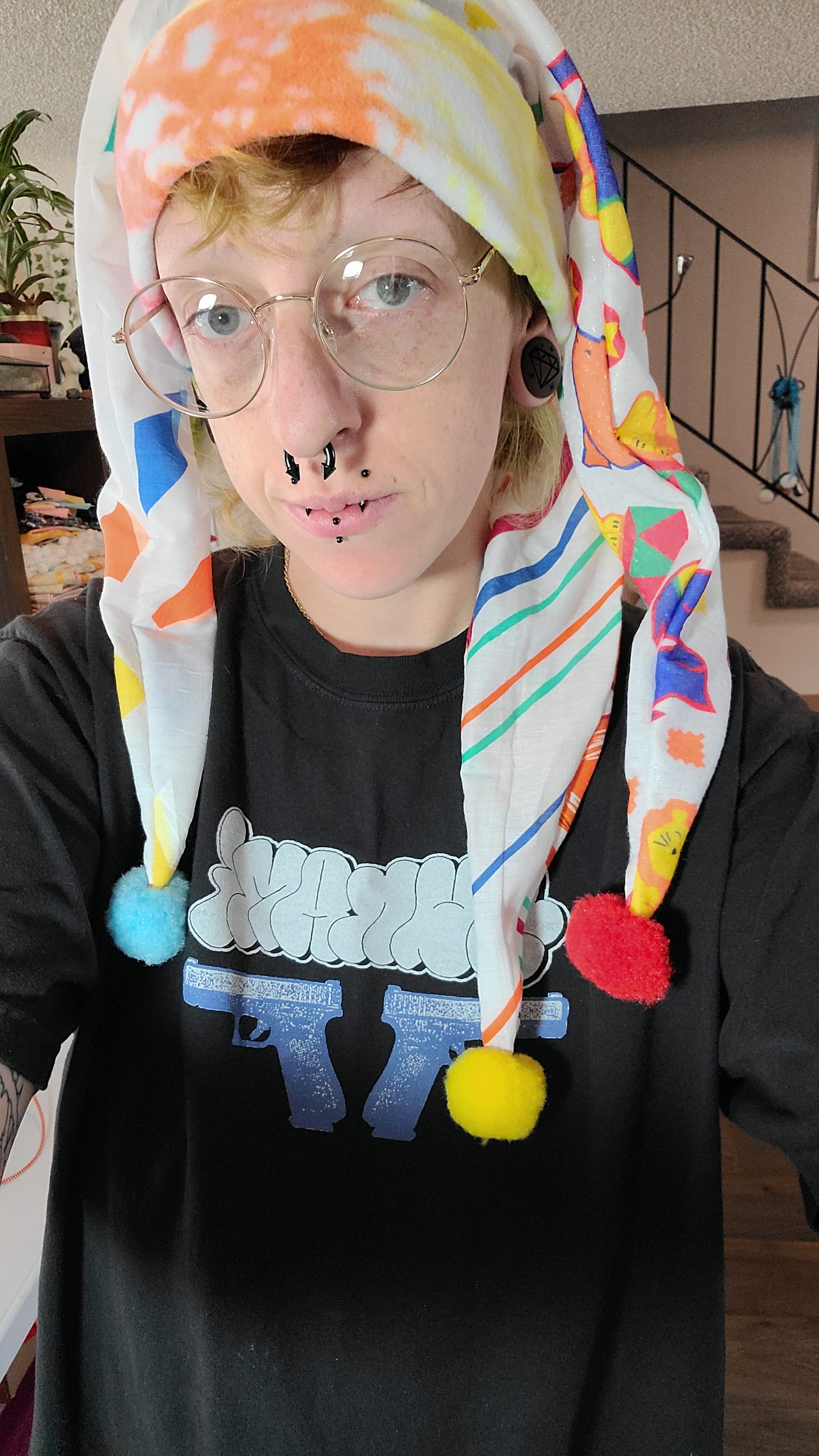 🧩 Kidcore 3 point jester hat 🎈