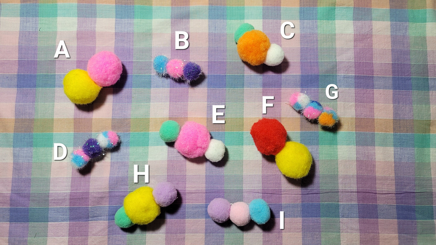 🍥 Poof Ball Hairclips 🍥